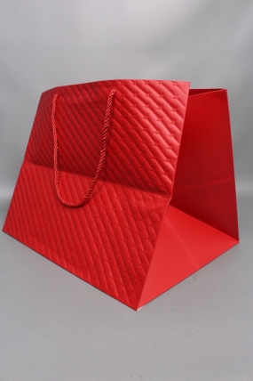 Сумка ЛЮКС Золотые стрелы 30*38*30 красный L604