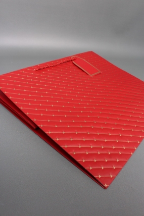 Сумка ЛЮКС Золотые стрелы 30*38*30 красный L604