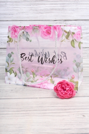 Сумка пластиковая "Best Wishes"2, 27x21x11см  7312Н