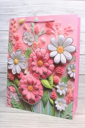 Сумка  Люкс Цветы гламур 3Д  41*30*12   L293