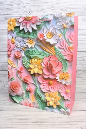 Сумка  Люкс Цветы гламур 3Д  41*30*12   L293