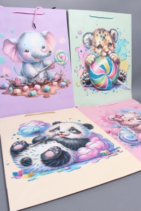 Сумка  Люкс Карамельки МИКС  26*32*12   D245