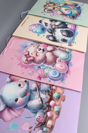 Сумка  Люкс Карамельки МИКС  31*42*12   D246