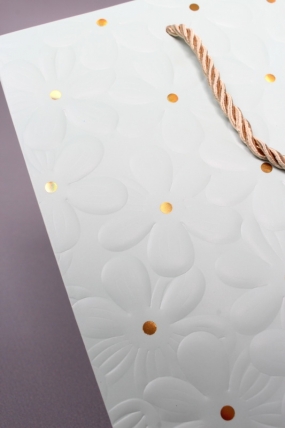 Сумка  Люкс Ромашки воздушные 26*32*12 фисташка   L1169