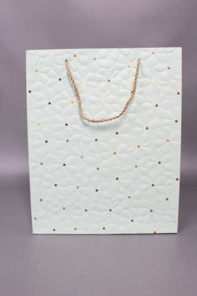 Сумка  Люкс Ромашки воздушные 26*32*12 фисташка   L1169