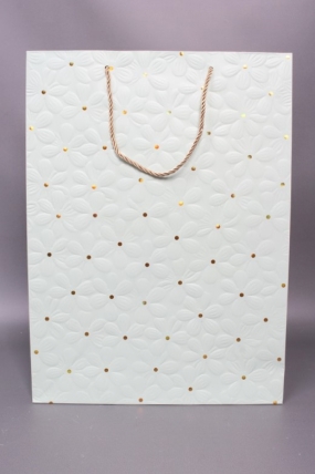 Сумка  Люкс Ромашки воздушные 31*42*12 фисташка   L1170