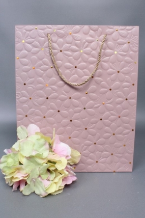 Сумка  Люкс Ромашки воздушные 26*32*12 пудра   L1169