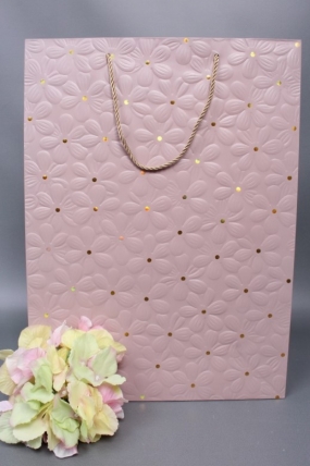 Сумка  Люкс Ромашки воздушные 31*42*12 пудра   L1170