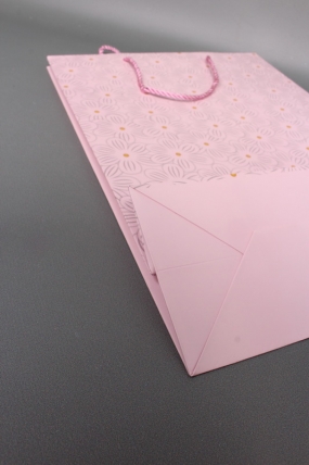 Сумка  Люкс Ромашки воздушные 31*42*12 розовый   L1170