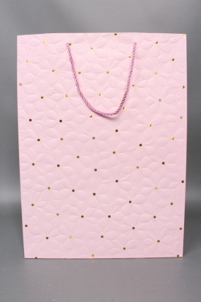 Сумка  Люкс Ромашки воздушные 31*42*12 розовый   L1170