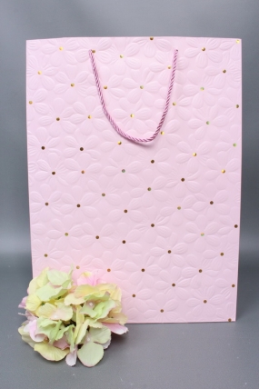 Сумка  Люкс Ромашки воздушные 31*42*12 розовый   L1170