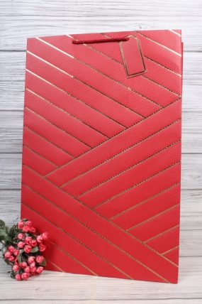 Сумка  Люкс Золотая диагональ (36*54*30) красный L480 Цена за 1шт