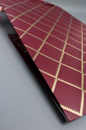 Сумка  Люкс  Резной ромб 36*54*30 бордо  L1504