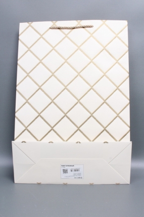 Сумка  Люкс  Резной ромб 31*45*12 шампань  L1506