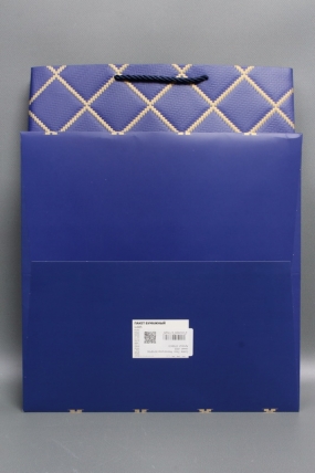 Сумка  Люкс  Резной узор 30*38*30 синий  L605