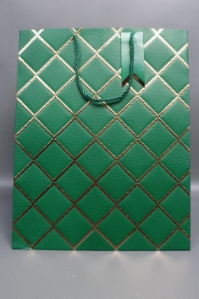 Сумка  Люкс  Резной узор 30*38*30 зеленый  L605