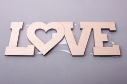 Табличка LOVE 26,5х10см, фанера 6мм, 109091