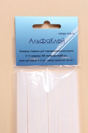 ТермоКлей (11,2*300 мм) -прозрачный (6шт/уп)