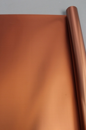 Упак. материал флористическая пленка c металлической стороной, 53 мкр, 58 см х 10 м, бронзовый 2893М