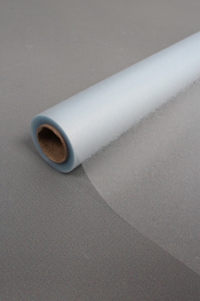 Упак. материал флористическая пленка "Хрусталь", 120 мкр, 57 см х 7 ярдов , небесно-голубой 90925М