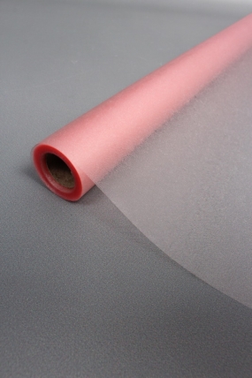 Упак. материал флористическая пленка "Хрусталь", 120 мкр, 57 см х 7 ярдов , розовый 9078М