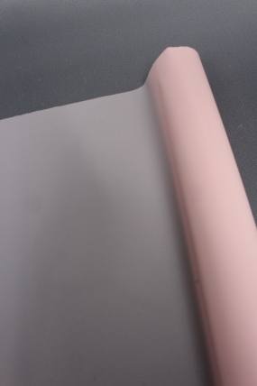 Упак. материал флористич.  пленка "Водонепроницаемый тишью", 20 мкр, 58 см х 10 м, роз. пастель1609