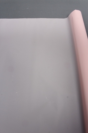 Упак. материал флористич.  пленка "Водонепроницаемый тишью", 20 мкр, 58 см х 10 м, роз. пастель1609