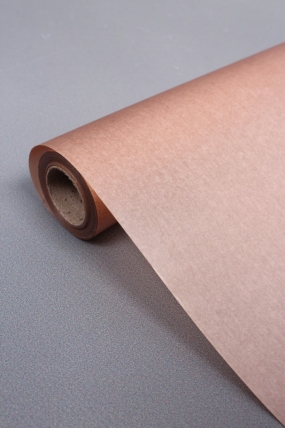 Упаковочный материал флористическая пленка с тишью, 65 мкр, 58 см х 10 м, шоколадный 3241М