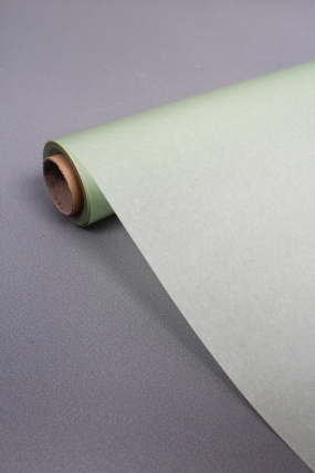 Упаковочный материал флористическая пленка с тишью, 65 мкр, 58 см х 10 м, св-зеленый 3227М