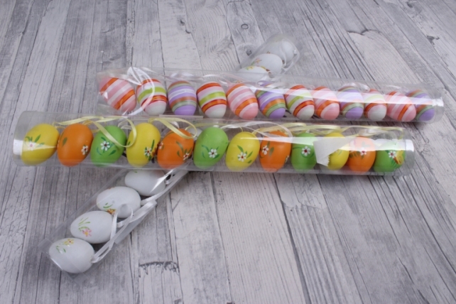 яйца в тубе  микс  (12 шт в уп) подвески  4см egg tube  5046